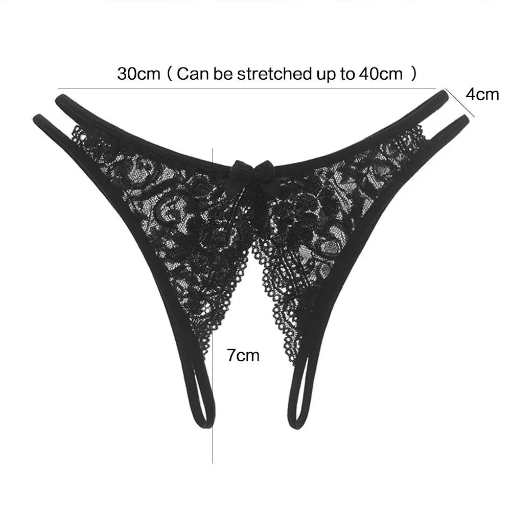 S7d58e5509e8f4a60808f6e4f6b0c919f3 WAKEWAY Sexy Women Open File Lace G String Thongs Low Waist Seamless Female Underpants - Image 6