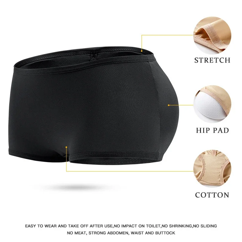 S98927780e8b74e3bbd0adeeefe533298A Body Shaper Women Fake Rich Ass Large Tummy Control Pad Buttock Raiser Bum Lifter Hip Filling Waist - Image 4