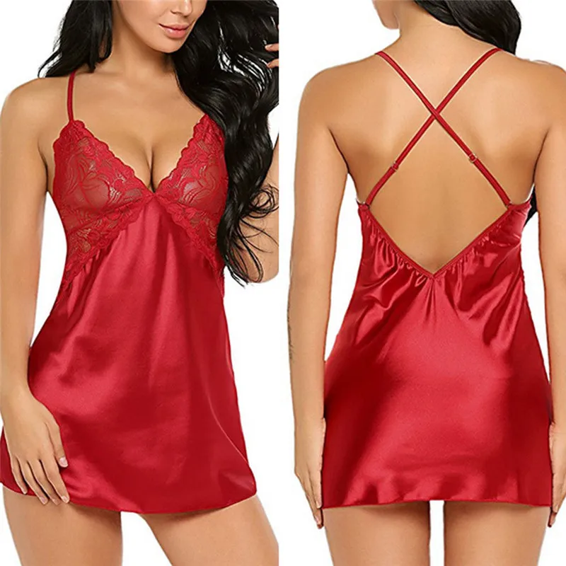 Sc5c17722df0b434cb2eec11e6a02c07cx Sexy Lace Satin Babydoll Nightwear | Plus Size Lingerie | Colombo & Gampaha Delivery - Image 4