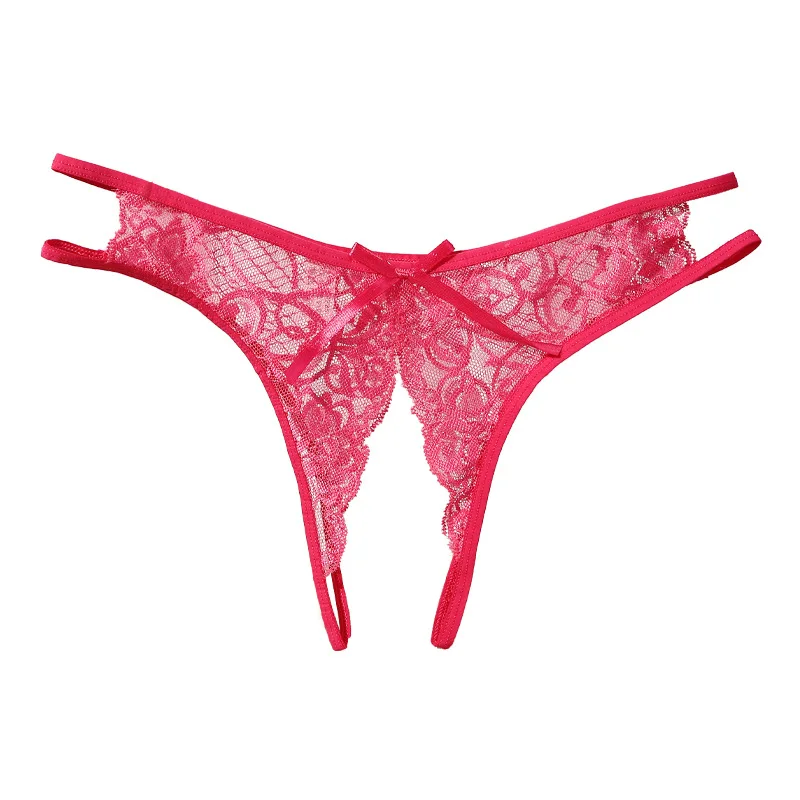 Sf47e0896866a43f2aaa552981e75df53G WAKEWAY Sexy Women Open File Lace G String Thongs Low Waist Seamless Female Underpants - Image 5